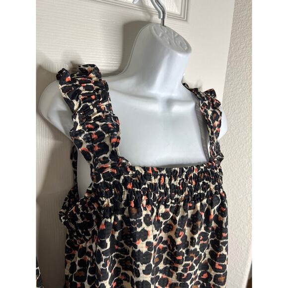 Who What Wear Women's Animal Print Tank/Skirt Set Outfit Black NEW ~ Size M/L - Picture 3 of 12